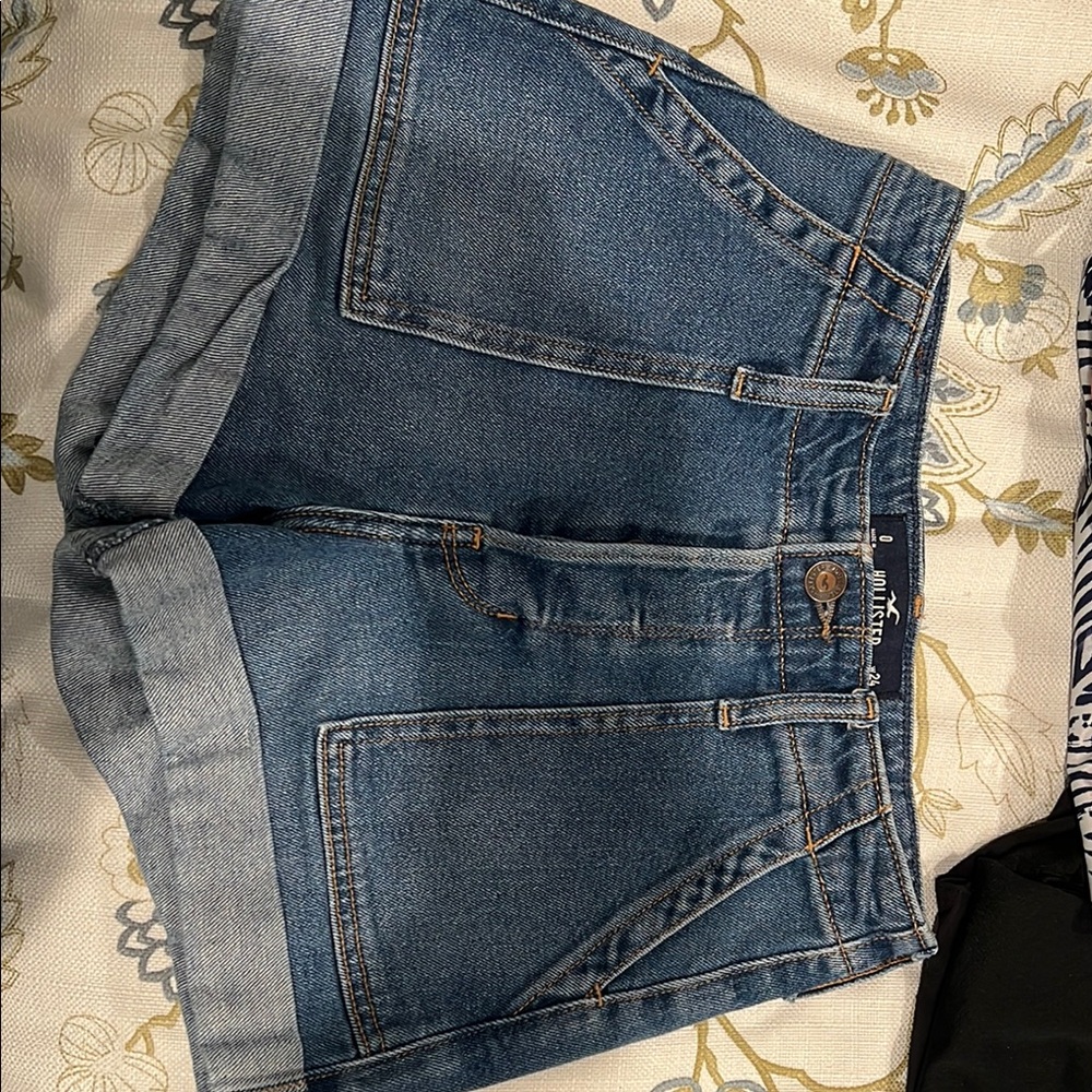 Hollister Blue Jean Shorts Classic Denim Style